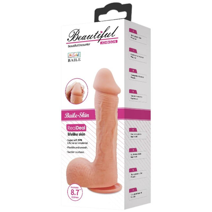 Baile Johnson - Realistic Skin Dildo 22 CM — Skin TPR