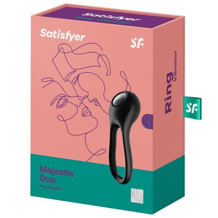 Satisfyer Majestic - Duo Ring Vibrator Black