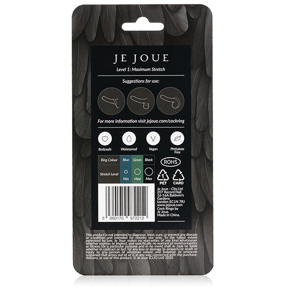 Je Joue - Maximum Stretch Silicone Cock Ring Black