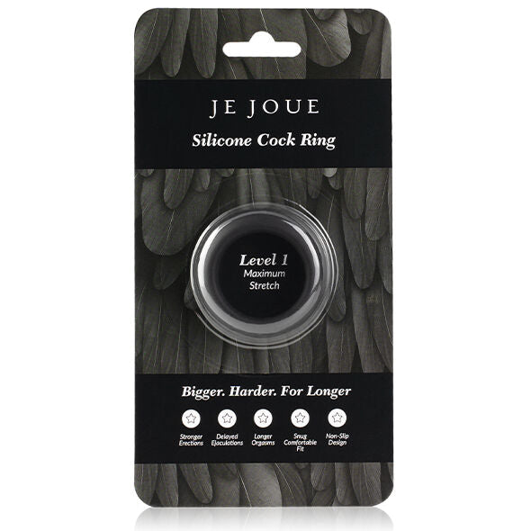 Je Joue - Maximum Stretch Silicone Cock Ring Black