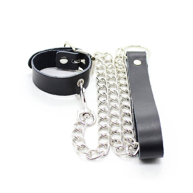 Ohmama Fetish - Penis Necklace And Leather Strap With Metal
