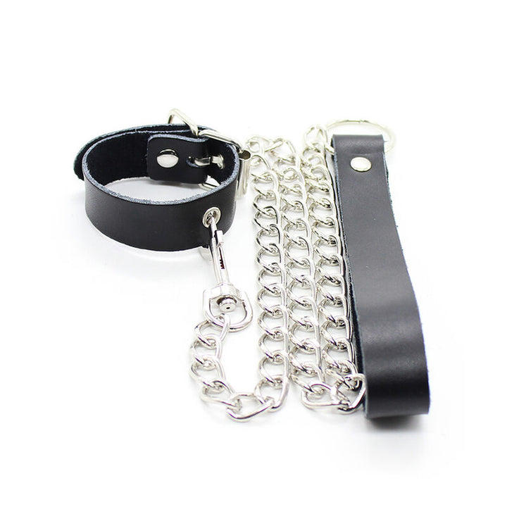 Ohmama Fetish - Penis Necklace And Leather Strap With Metal