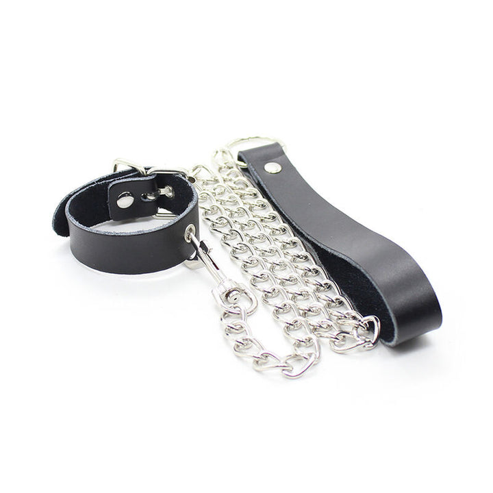 Ohmama Fetish - Penis Necklace And Leather Strap With Metal
