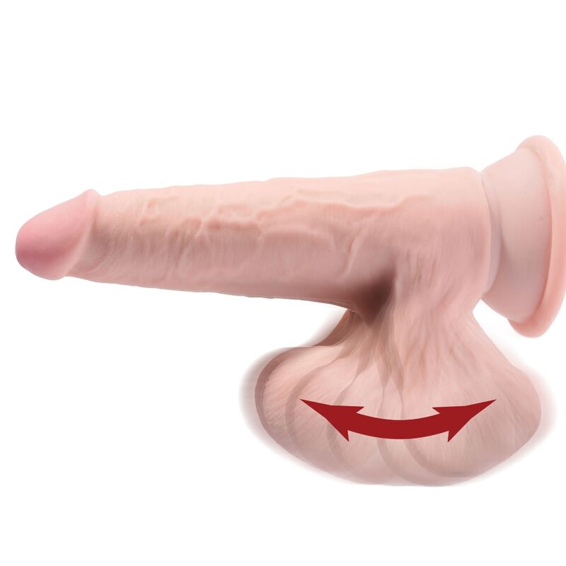 King Cock Plus 3d Dildo Swinging Balls 24.5 CM Light Skin — Skin / TPE