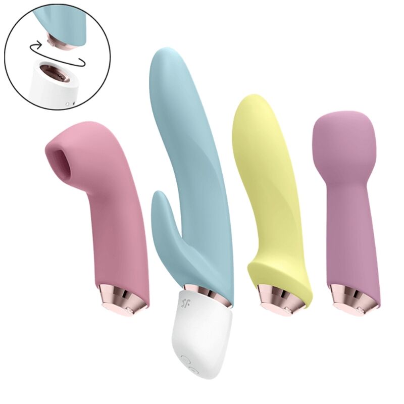 SATISFYER - MARVELOUS FOUR VIBRATOR &amp; AIR PULSE SET