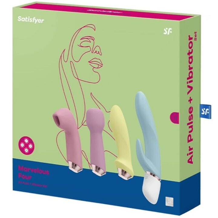 SATISFYER - MARVELOUS FOUR VIBRATOR &amp; AIR PULSE SET