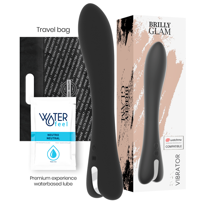 BRILLY GLAM - RYAN VIBRATOR + WATCHME REMOTE CONTROL