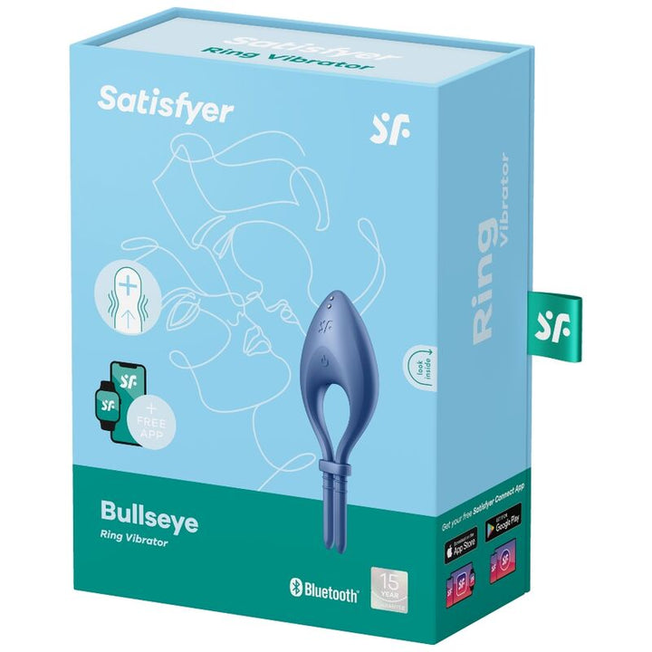 Satisfyer Bullseye - Ring Vibrator App Blue