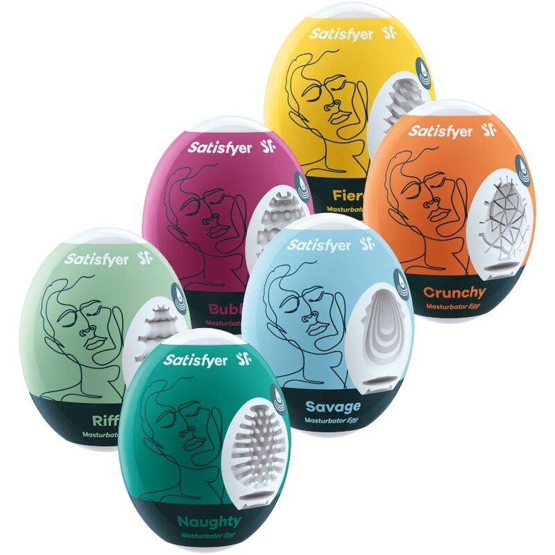 Satisfyer Masturbator - Eggs 6 Units Set