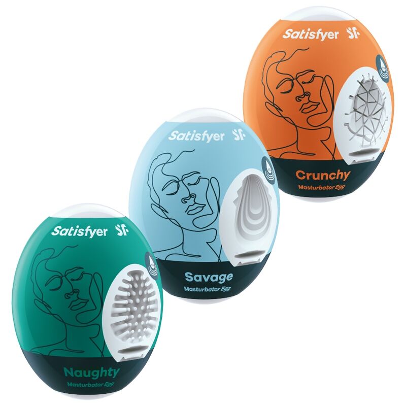 Satisfyer 3 - Masturbator Eggs Naughty, Savage & Crunchy