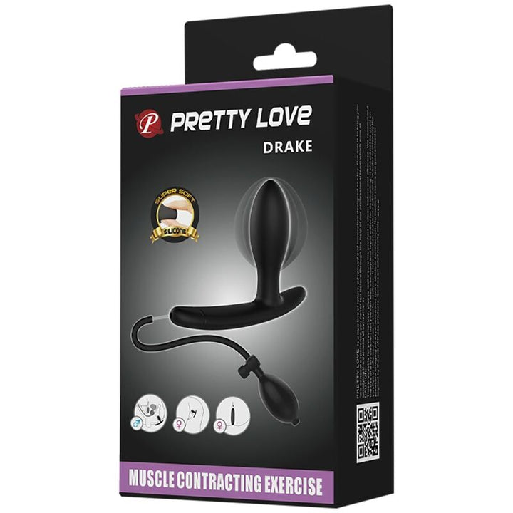 Drake Inflatable Anal Plug — Black
