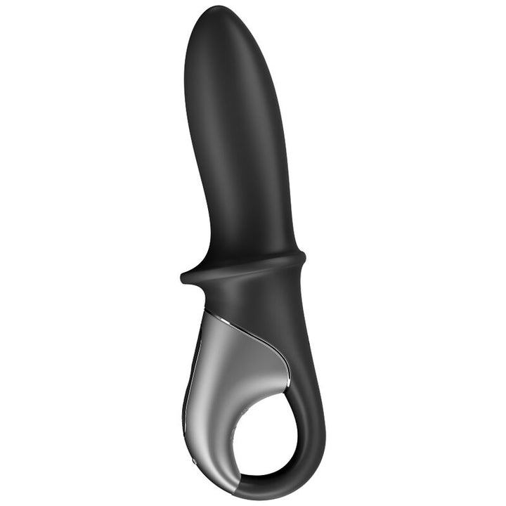 Satisfyer Hot - Passion Anal Vibrator App Black — Black silicone
