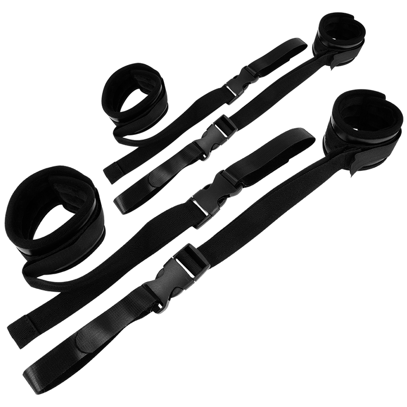Ohmama fetish nylon and velcro restraint handcuffs