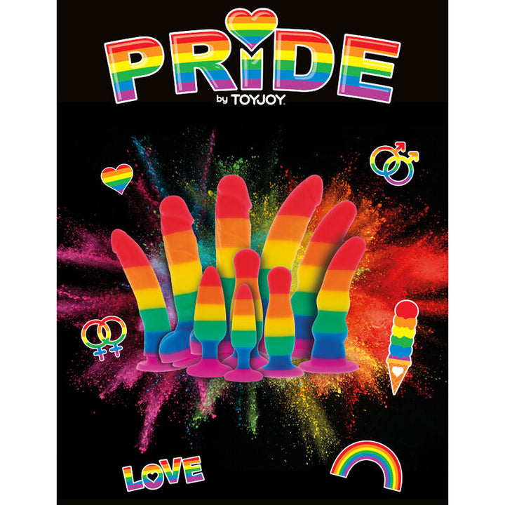 Lgbt Flag Dildo 15 CM — Multicolor