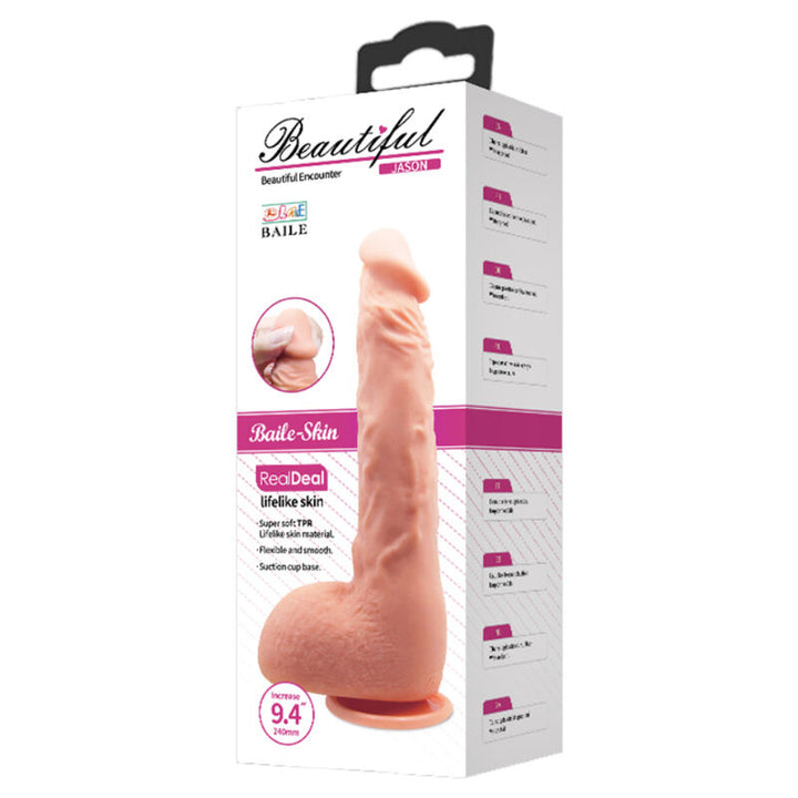 Baile Realistic - Dildo Jason Natural 24 CM — Skin TPR