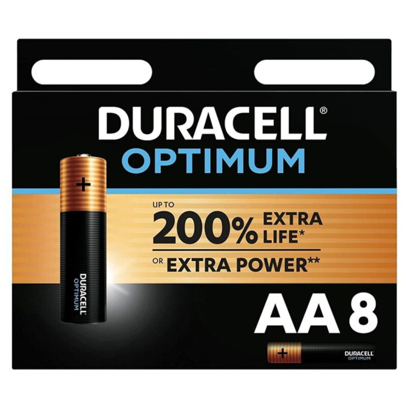 Duracell Optimum 200 AA LR6 alkaline batteries 8-pack