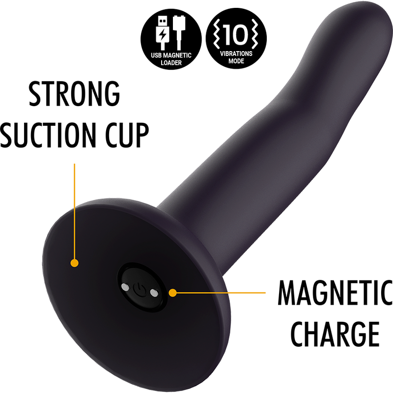 Mythology Duman Mystic - Dildo S Vibrator Watchme Wireless — Black