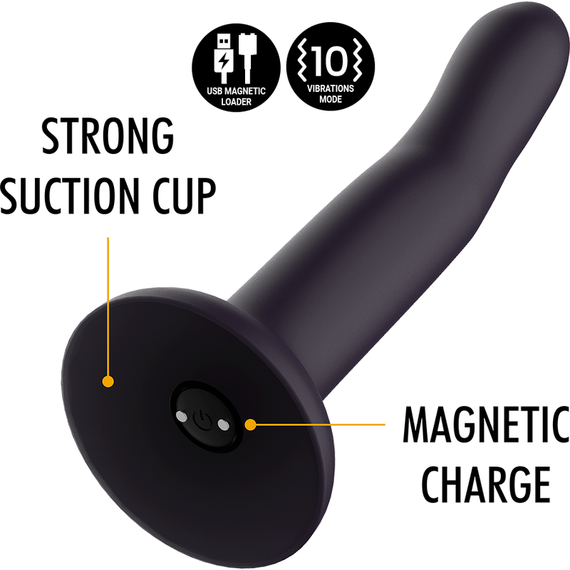 Mythology Duman Mystic - Dildo L Vibrator Compatible With — Black