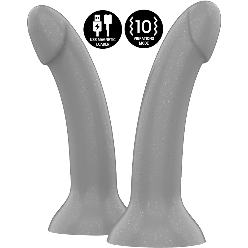 Mythology Rune Majestic - Dildo S Vibrator Watchme Wireless — Silver