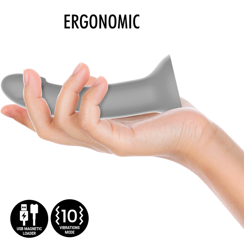 Mythology Rune Majestic - Dildo S Vibrator Watchme Wireless — Silver