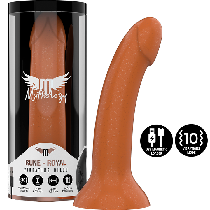 Mythology Rune Royal - Dildo M Vibrator Watchme Wireless — Gold