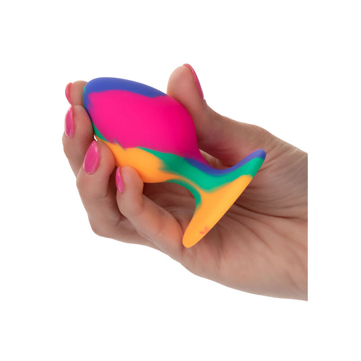 Cheeky Medium Tie-Dye Plug Anal — Multicolor