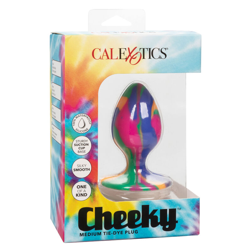 Cheeky Medium Tie-Dye Plug Anal — Multicolor