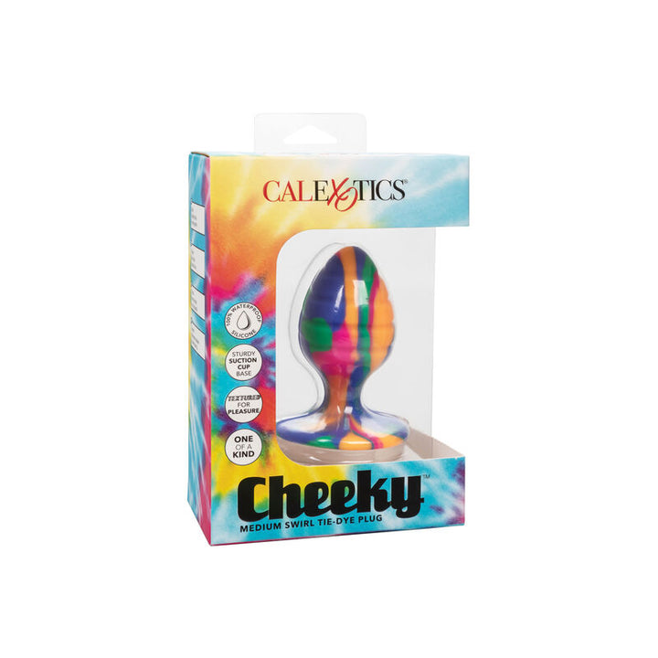 Cheeky Medium Swirl Anal Plug — Multicolor