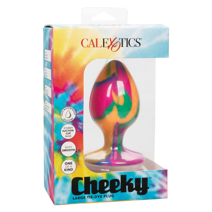 Cheeky Large Tie-Dye Plug Anal — Multicolor