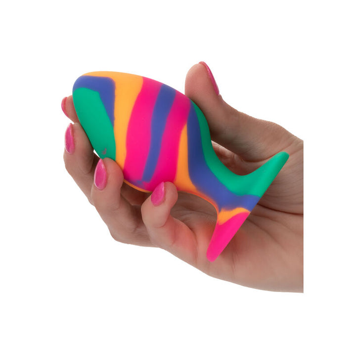 Cheeky Large Tie-Dye Plug Anal — Multicolor