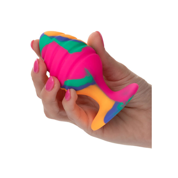 Cheeky Largue Swirl Plug Anal — Multicolor