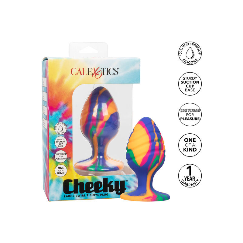 Cheeky Largue Swirl Plug Anal — Multicolor