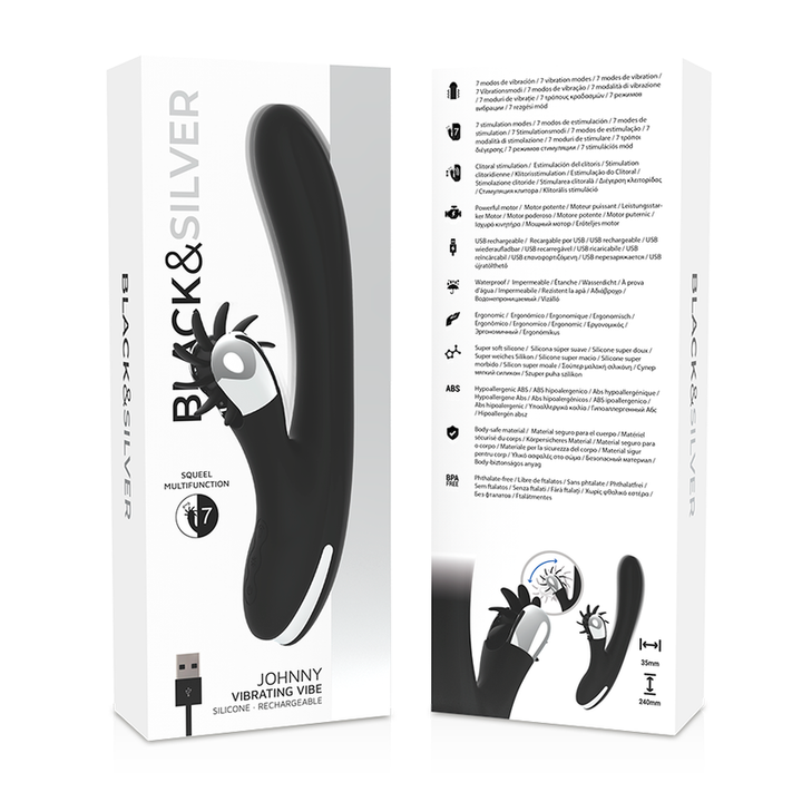 BLACK&amp;SILVER - BUNNY JOHNNY VIBRATING VIBE
