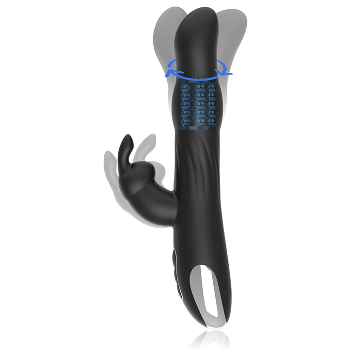 BRILLY GLAM - MOEBIUS RABBIT VIBRATOR &amp; ROTATOR + WATCHME REMOTE CONTROL