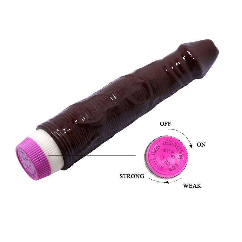 Baile Waves - Of Pleasure Vibrator 23 CM Brown — Brown PVC