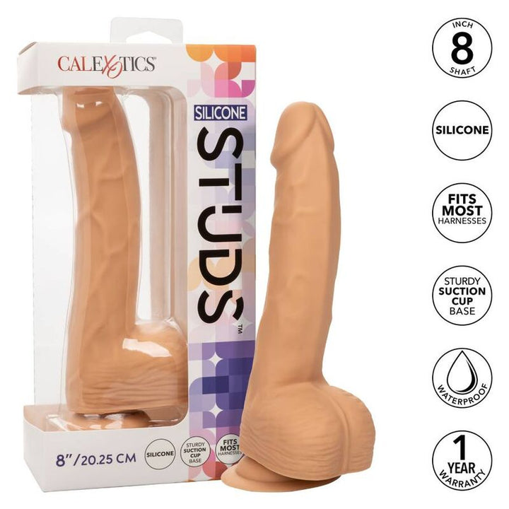 Calexotics Silicone Studs 20.32 CM Skin — Skin, Silicone