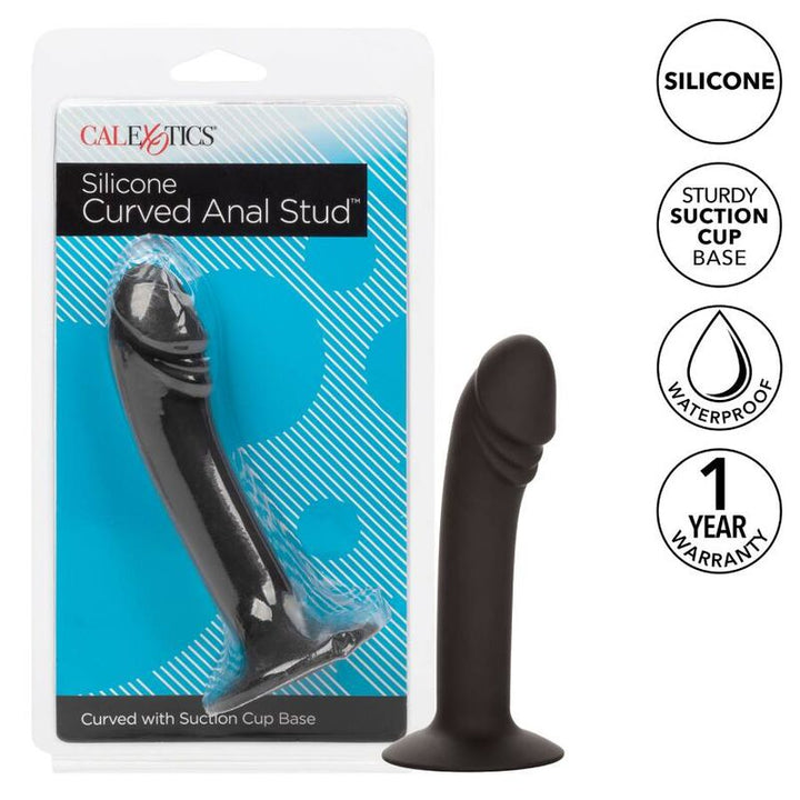 Curved Anal Stud — Black