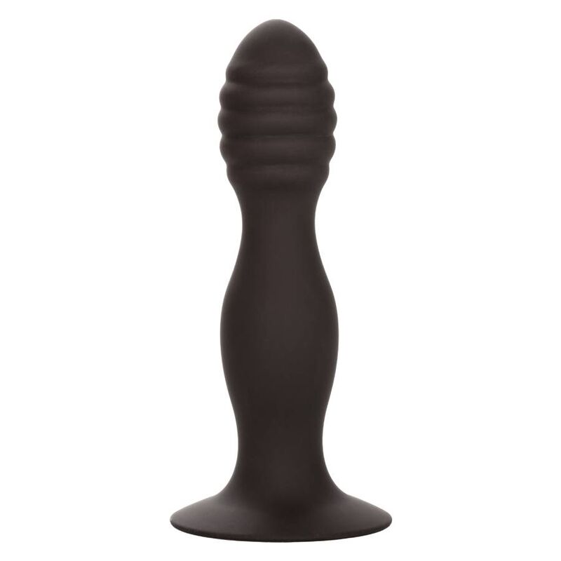 Ribbed Anal Stud — Black