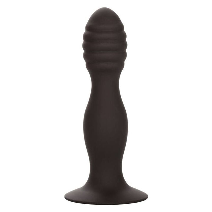 Ribbed Anal Stud — Black
