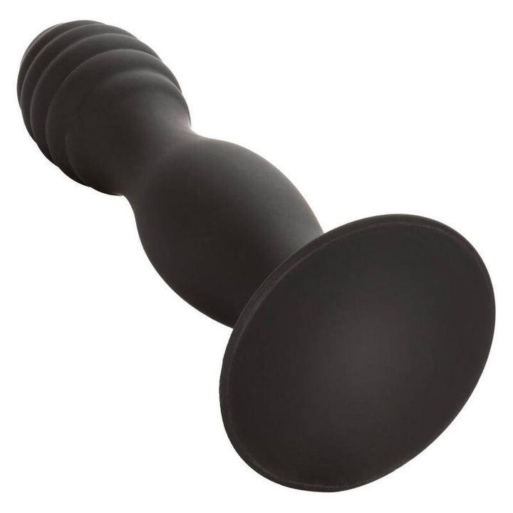 Ribbed Anal Stud — Black