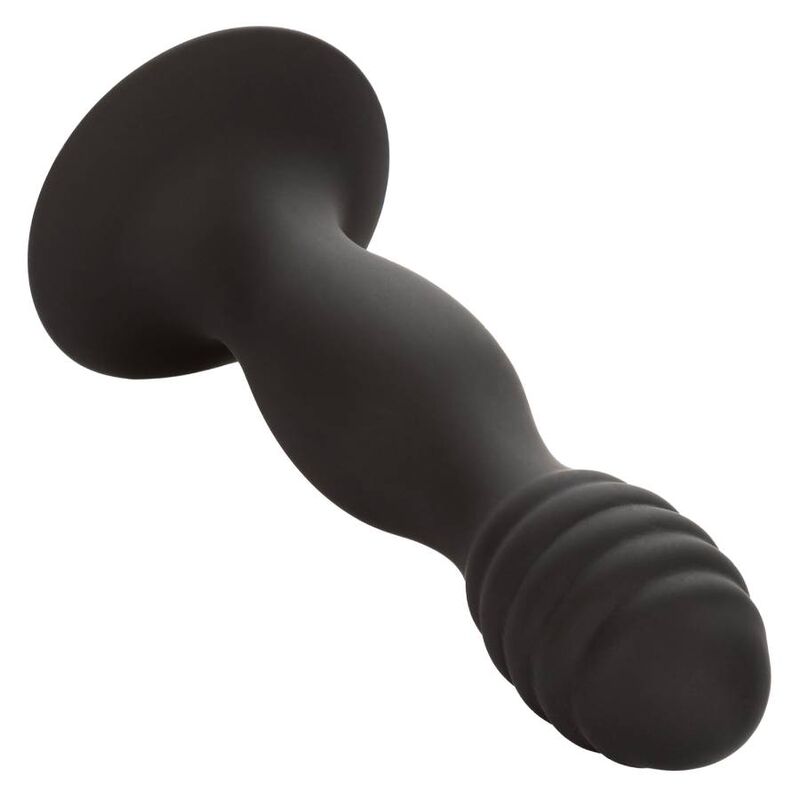 Ribbed Anal Stud — Black