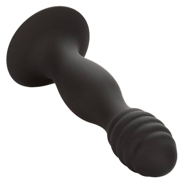 Ribbed Anal Stud — Black