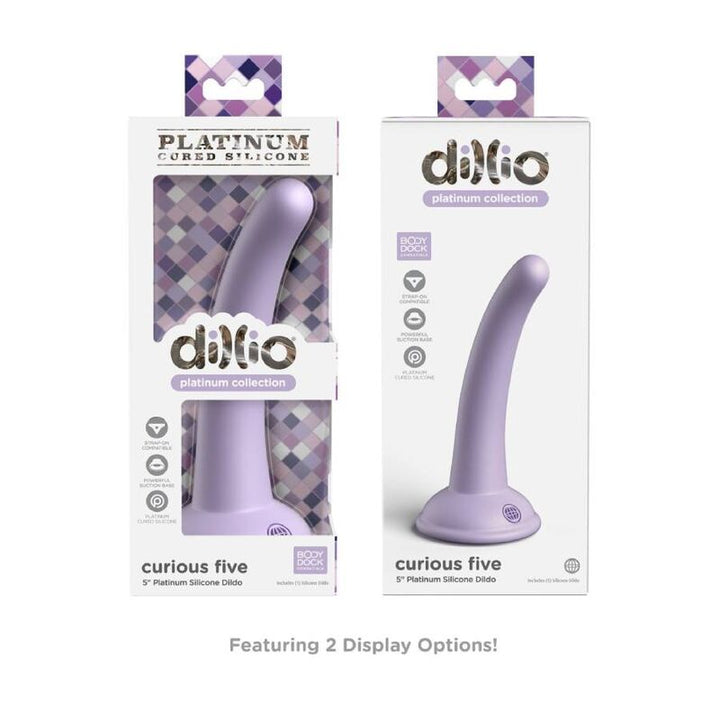 Dillio Curious Five 12,7 CM Lilac — Purple silicone