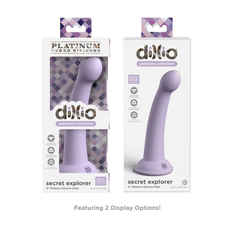 Dillio Secret Explorer 15,24 CM Violet — Purple silicone