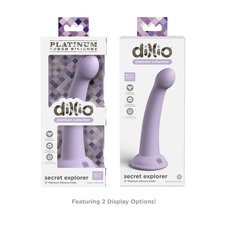 Dillio Secret Explorer 15,24 CM Violet — Purple silicone