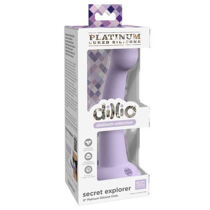 Dillio Secret Explorer 15,24 CM Violet — Purple silicone