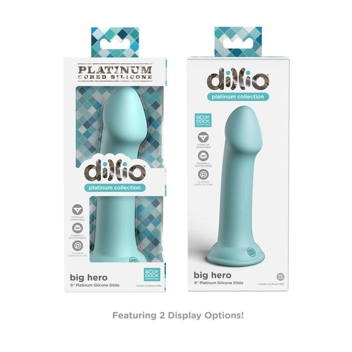 Dillio Big Hero 15,24 CM Green — Green silicone