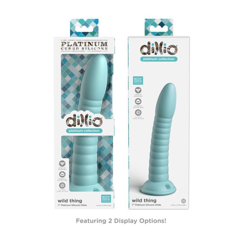 Dillio Wild Thing 17,78 CM Green — Green silicone
