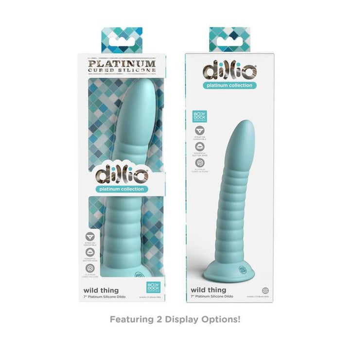 Dillio Wild Thing 17,78 CM Green — Green silicone