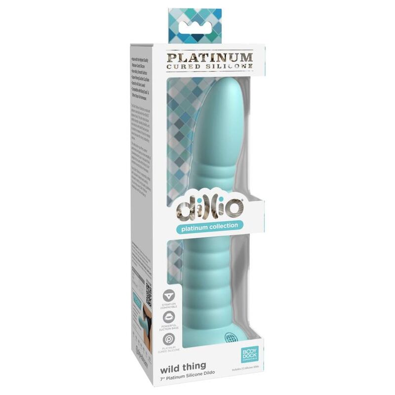 Dillio Wild Thing 17,78 CM Green — Green silicone